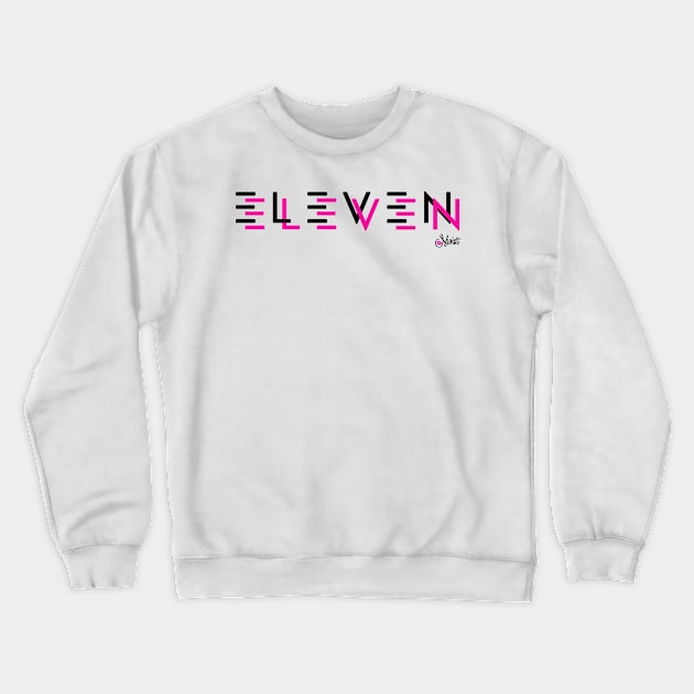ELEVEN ELEVEN BREAK PINK Crewneck Sweatshirt by Moist T'z 